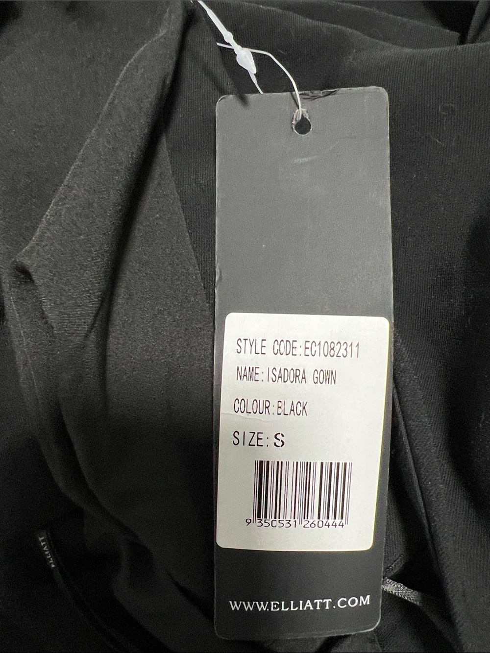 Elliatt Isadora Gown in Black NEW Black size Small maxi floor gala - Picture 5 of 6